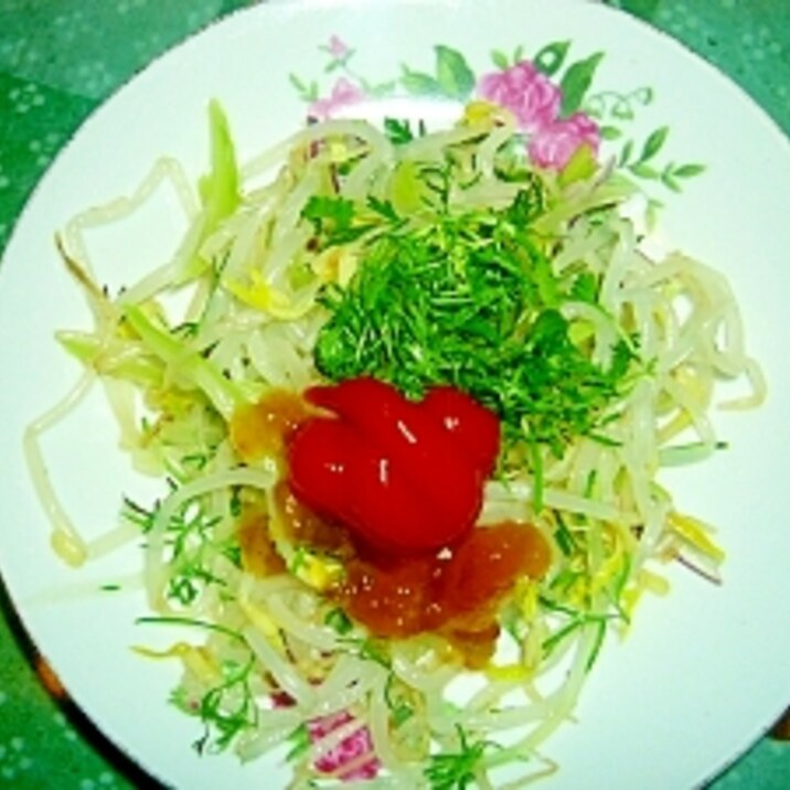 モヤシ、セロリの香菜入れサラダ